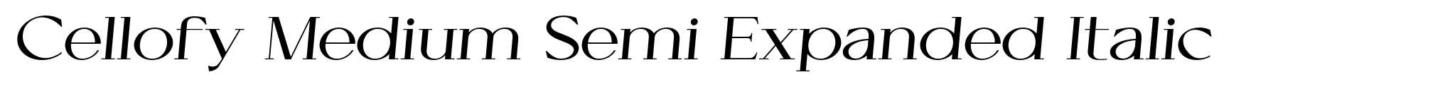 Cellofy Medium Semi Expanded Italic image